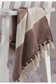 Leunelle Prosop fouta maro cu bej deschis cu model geometric Femei