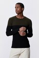 KOTON Рипсен пуловер с цветен блок Мъже