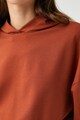 KOTON Kapucnis crop pulóver rugalmas derékrésszel női