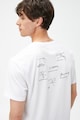 KOTON Тениска с овално деколте и принт на гърба Мъже