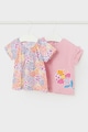 Mayoral Set de tricouri cu imprimeu floral - 2 piese Fete