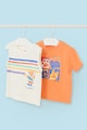 Mayoral Set de tricouri de bumbac cu imprimeu grafic - 2 piese Baieti
