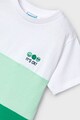 Mayoral Set de tricou de bumbac si tricou fara maneci cu design grafic - 2 piese Baieti