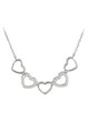 Steliani Sterling ezüst nyaklánc szív alakú medálokkal női