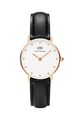 Daniel Wellington Ceas auriu rose cu o curea din piele Femei