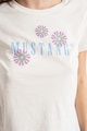 Mustang Тениска с памук с лого Albany Жени