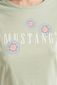 Mustang Tricou din amestec de bumbac cu imprimeu logo Albany Femei