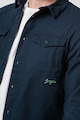 Denim Project Памучна риза с джобове с капаче Мъже