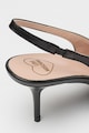 Love Moschino Pantofi slingback din piele cu aplicatii cu strasuri Femei