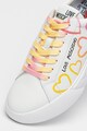 Love Moschino Кожени спортни обувки с шарка Жени