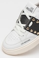 Love Moschino Спортни обувки от кожа и еко кожа с метални детайли Жени