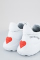 Love Moschino Кожени спортни обувки с мрежа Жени