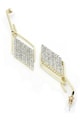 AVANT-GARDE PARIS 18 karátos aranybevonstú fülbevaló kristályokkal női