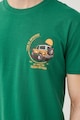 OVS Памучна тениска с овално деколте и шарка на гърба Мъже