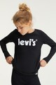 Levi's Разкроен панталон с лого Момичета