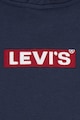 Levi's Kapucnis pamutpulóver logóhímzéssel Fiú