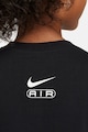 Nike Памучна тениска с лого Момичета