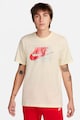 Nike Tricou cu imprimeu logo si decolteu la baza gatului Futura Barbati