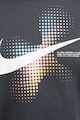 Nike Tricou cu imprimeu logo si decolteu la baza gatului Barbati