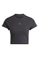 adidas Sportswear Tricou crop din amestec de bumbac Femei