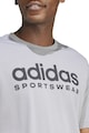adidas Sportswear Тениска с овално деколте и лого Мъже