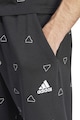 adidas Sportswear Logómintás pamuttartalmú rövidnadrág férfi