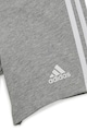 adidas Sportswear Póló és rövidnadrág kontrasztos oldalcsíkokkal Fiú
