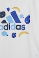 adidas Sportswear Set de tricou cu imprimeu logo si pantaloni scurti Baieti