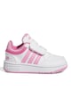 adidas Sportswear Pantofi sport de piele ecologica cu velcro Hoops Fete