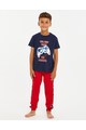 Threadboys Pijama din bumbac cu imprimeu text 21167 Baieti