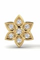 DELAGOS Cercei din aur de 14K cu tija si decorati cu diamante Femei