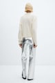 Mango Панталон Silver с метален ефект Жени
