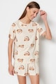 Trendyol Къса пижама с шарка на мечета Жени