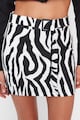 Trendyol Fusta mini cu model zebra Femei
