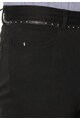 Versace Collection Fekete farmernadrág bőr részletekkel férfi