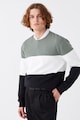 LC WAIKIKI Colorblock dizájnos kerek nyakú pulóver férfi