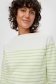 s.Oliver Háromnegyedes ujjú pamuttartalmú csíkos pulóver női
