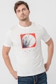 s.Oliver Памучна тениска с овално деколте Мъже