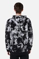 COLIN'S Batikolt mintás pulóver húzózsinóros kapucnival férfi