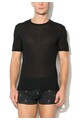 Dolce & Gabbana Tricou negru transparent Barbati