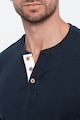 OMBRE Блуза от памук с цепка с копчета Мъже