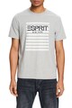 Esprit Десенирана тениска от органичен памук Мъже