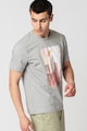 Esprit Памучна тениска с фигурален принт Мъже