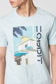 Esprit Tricou din bumbac cu imprimeu grafic si logo Barbati