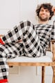FAMILYSTA® Kockás pizsama férfi