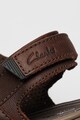 Clarks Кожени сандали Saltway Trail с велкро Мъже