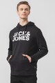 Jack & Jones Logómintás kapucnis pulóver kenguruzsebbel férfi