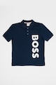 BOSS Kidswear Galléros pamutpóló Fiú