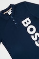 BOSS Kidswear Galléros pamutpóló Fiú