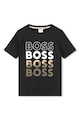 BOSS Kidswear Tricou de bumbac cu imprimeu logo Baieti